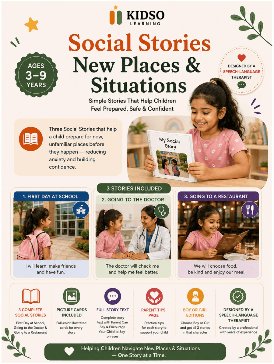 Social Stories — New Places & Situations — Girl Edition